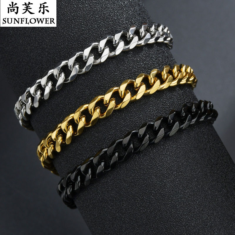 YU-Hiphop stainless steel fashion bracelet titanium steel men's bracelet for men