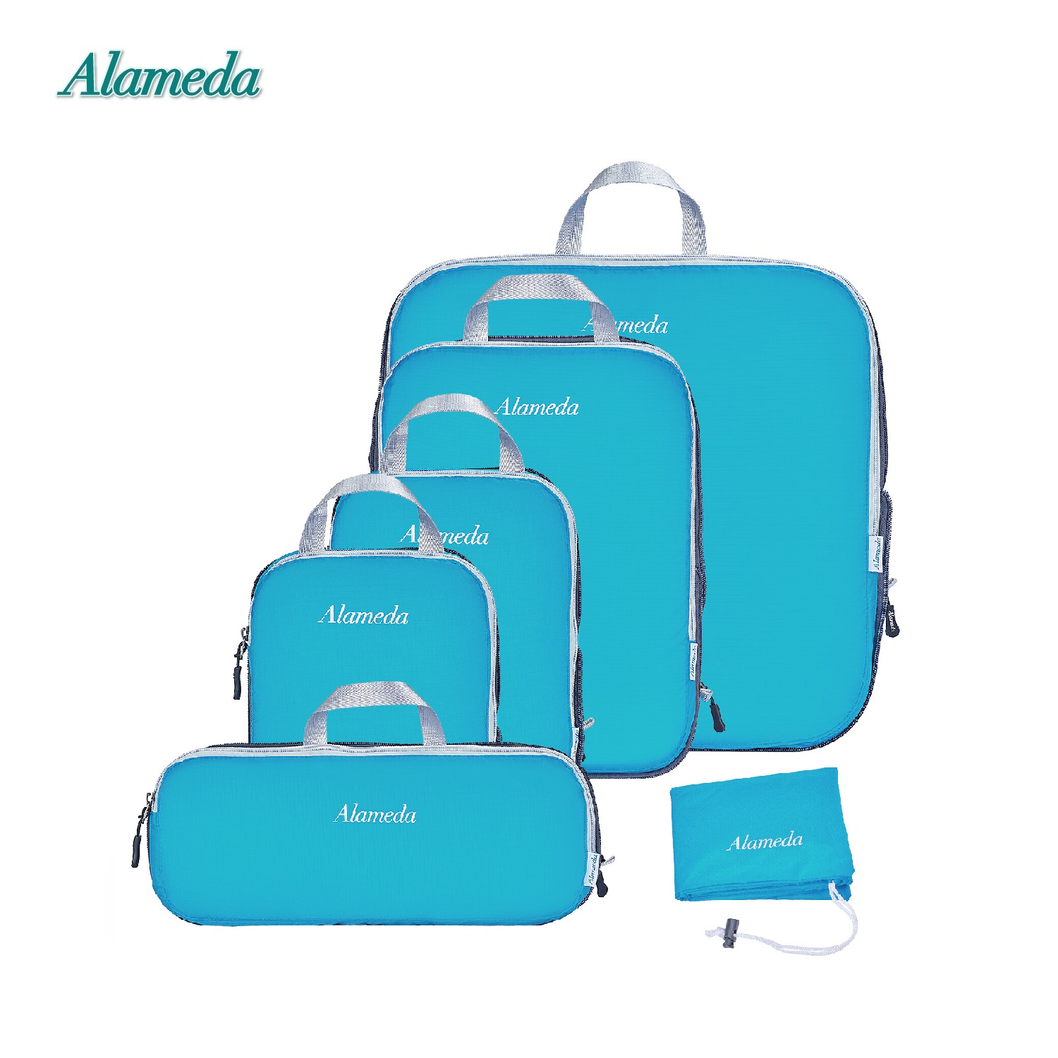 Compression Bags Packing Cube Set 6 Pieces Set for Travel Organizer for Luggage and Backpack Waterproof Portable Dust Bag Clothes Storage Bag