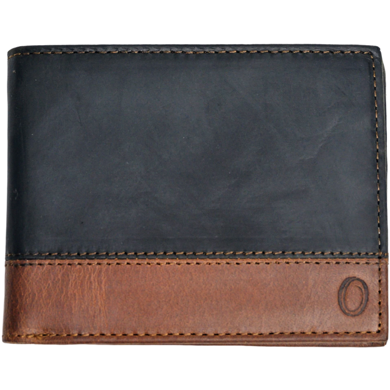 RFID Wallet Men Slim - Bifold Thin Wallet - Full Grain Leather Wallet - Black RFID Wallet - ER10 Black Oxhide- Excellent Christmas Gift Idea