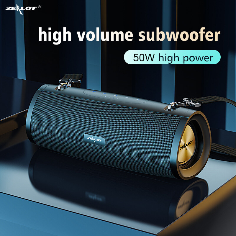 Zealot S39 50W Bluetooth Speakers  Portable Wireless Subwoofer Outdoor SoundBox Waterproof Music Player