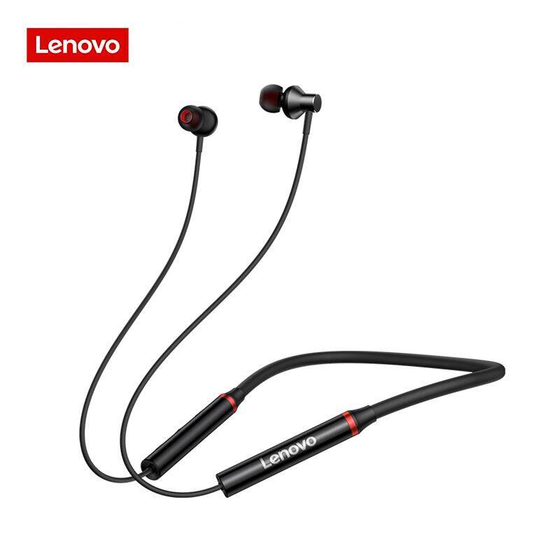 Lenovo Headphones Bluetooth 5.0 Wireless Headphones Magnetic Neck Headphones IPX5 Waterproof Sports Earbuds with Noise Cancelling Mic Running Phone Universal New