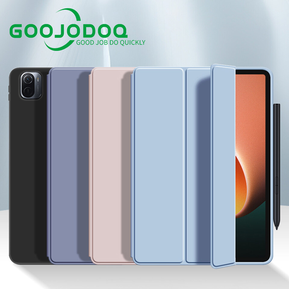 GOOJODOQ Tablet Case For Xiaomi Pad 5 Xiaomi Pad 5 Pro 5G 11inch Tablet PU Leather Case Silicone Adjustable Folding Stand Cover Shockproof Soft