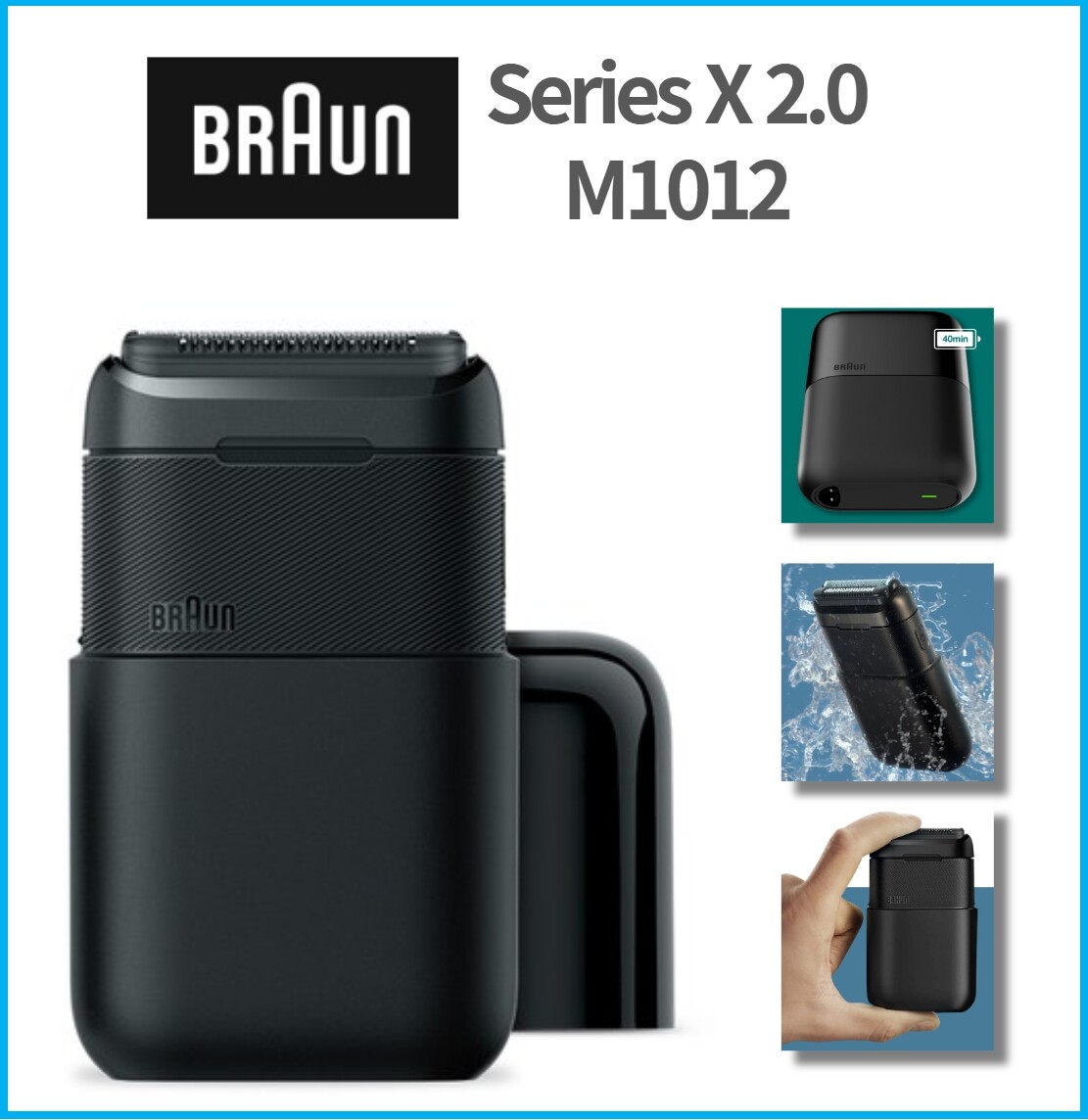 Braun Series X M1012 Waterproof Rechargeable Mini Shaver