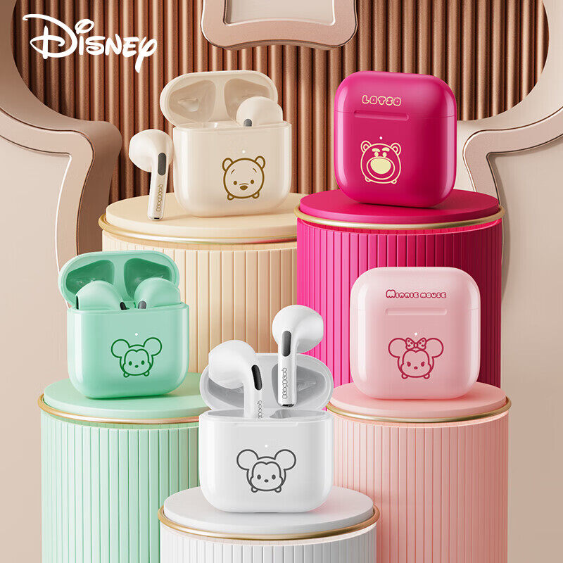 100% Original Disney F11 Wireless Earphone Bluetooth Earphone Bluetooth 5.2 Earbuds Built-In Microphone Touch Control TWS True Wireless Earphone