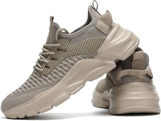 Men's running shoes, non-slip, breathable, lightweight, fashionable sports shoes, non-slip sports walking, gym work shoes