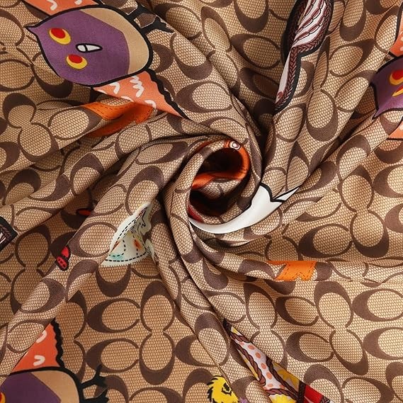 Relang Fashion Silk Satin Turban Women's Headscarf Turban Scarf Wrap Neck Scarf 27.5×27.5 Inch