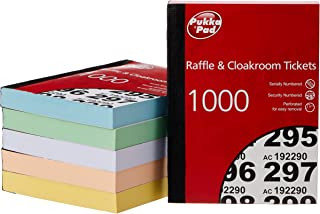 Pukka Pads Value Cloakroom Raffle Ticket Number Pad (Pack of 6)